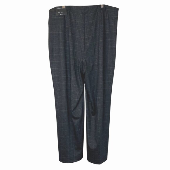 Jones New York Womens Checkered Pull-On Wide Leg Pants Sz 2X Polyester Blend New - Picture 2 of 14